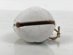 Japanese Clay Bell Dorei Rabbit Vtg Tsuchi-Suzu Zodiac Animal Usagi White DR676