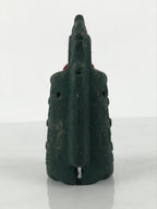 Japanese Clay Bell Dorei Ritual Doutaku Vtg Tsuchi-Suzu Yayoi Period Green DR671