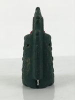 Japanese Clay Bell Dorei Ritual Doutaku Vtg Tsuchi-Suzu Yayoi Period Green DR671