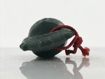 Japanese Clay Bell Dorei Ritual Doutaku Vtg Tsuchi-Suzu Yayoi Period Green DR671