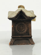 Japanese Clay Bell Dorei Sapporo Clock Tower Vtg Tsuchi-Suzu Souvenir DR665