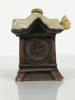 Japanese Clay Bell Dorei Sapporo Clock Tower Vtg Tsuchi-Suzu Souvenir DR665