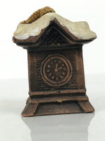 Japanese Clay Bell Dorei Sapporo Clock Tower Vtg Tsuchi-Suzu Souvenir DR665