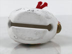 Japanese Clay Bell Dorei Sheep Vtg Tsuchi-Suzu Zodiac Animal Hitsuji White DR606