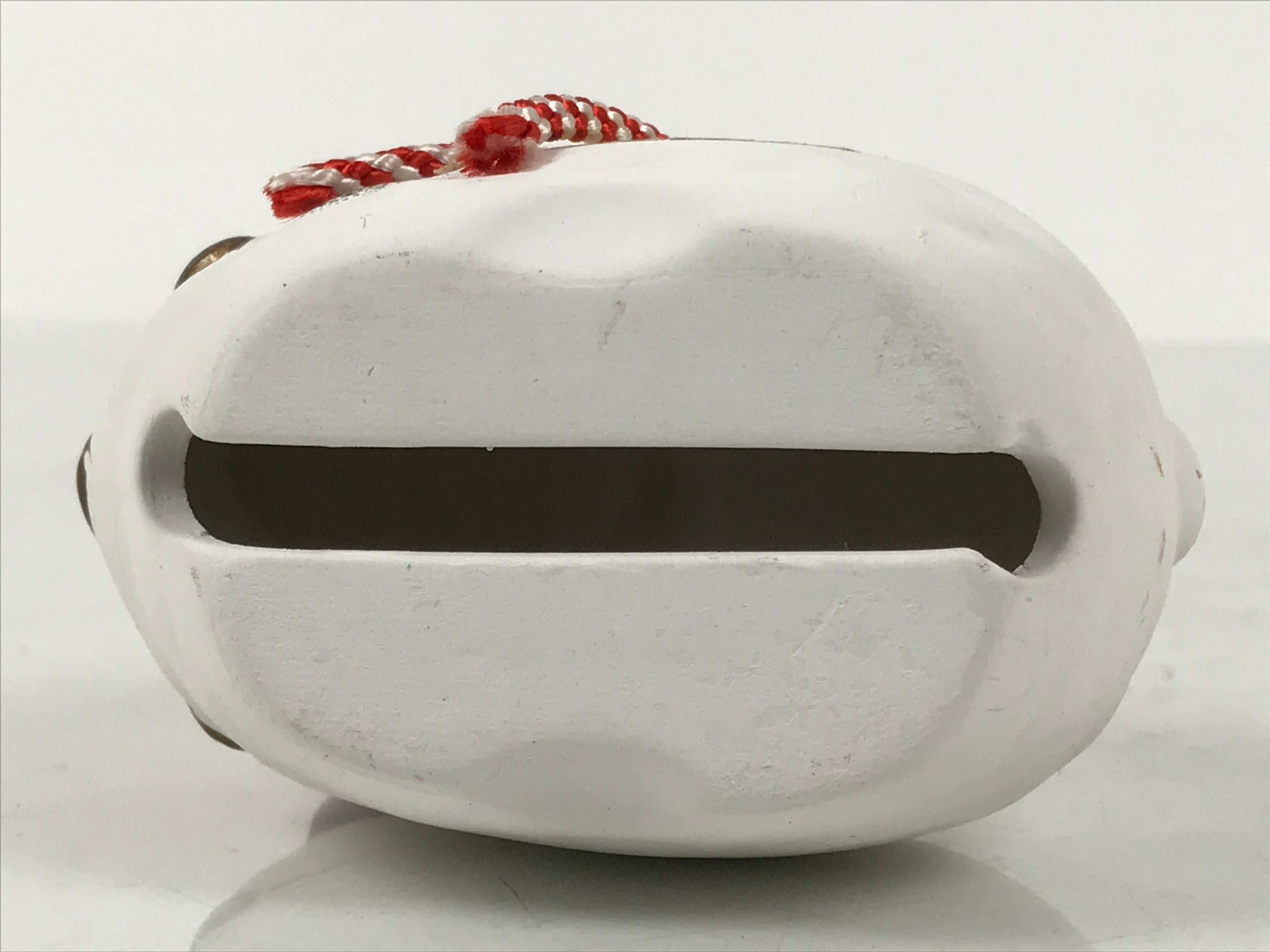 Japanese Clay Bell Dorei Sheep Vtg Tsuchi-Suzu Zodiac Animal Hitsuji White DR659