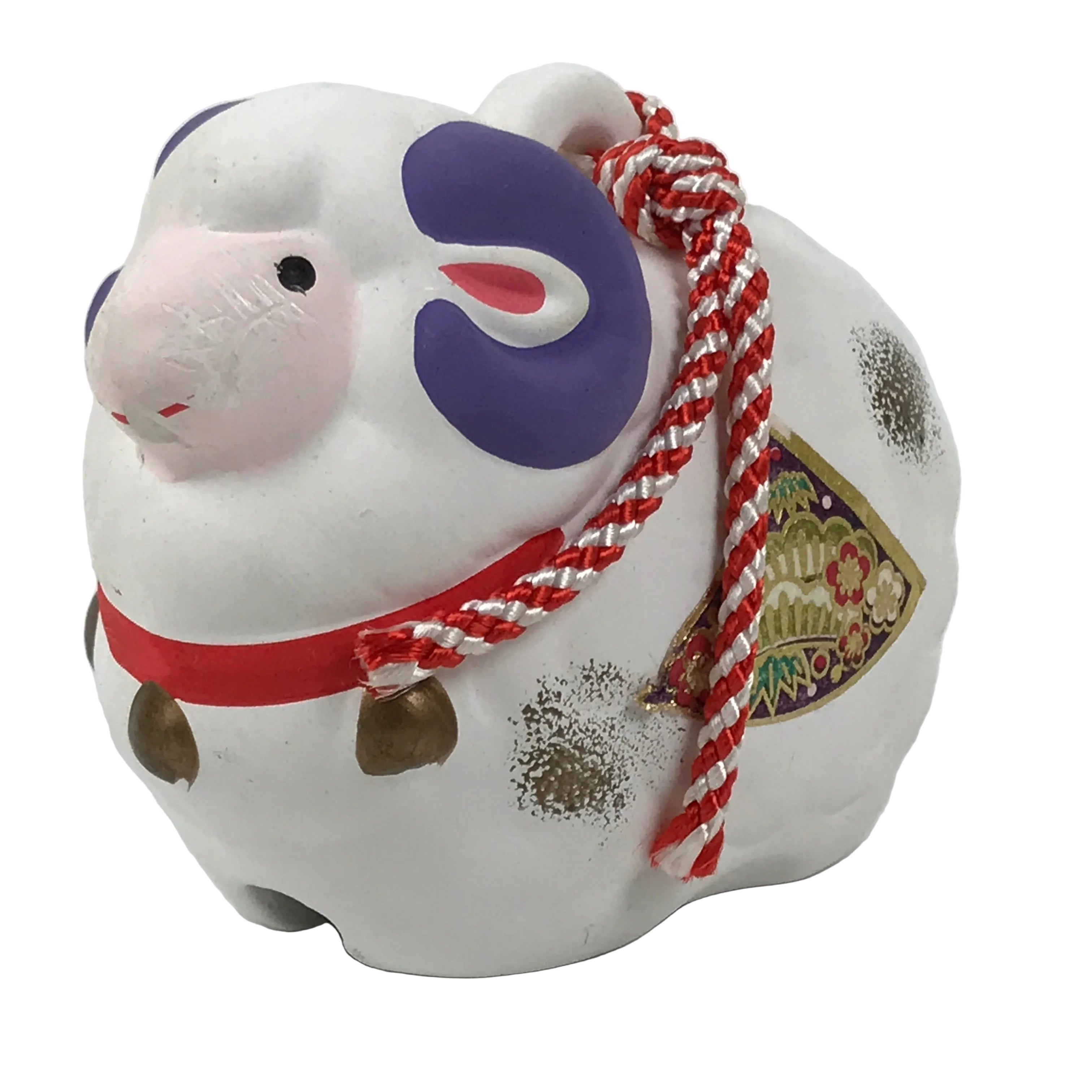 Japanese Clay Bell Dorei Sheep Vtg Tsuchi-Suzu Zodiac Animal