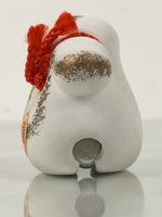 Japanese Clay Bell Dorei Snake Vtg Tsuchi-Suzu Zodiac Animal Hebi White DR615