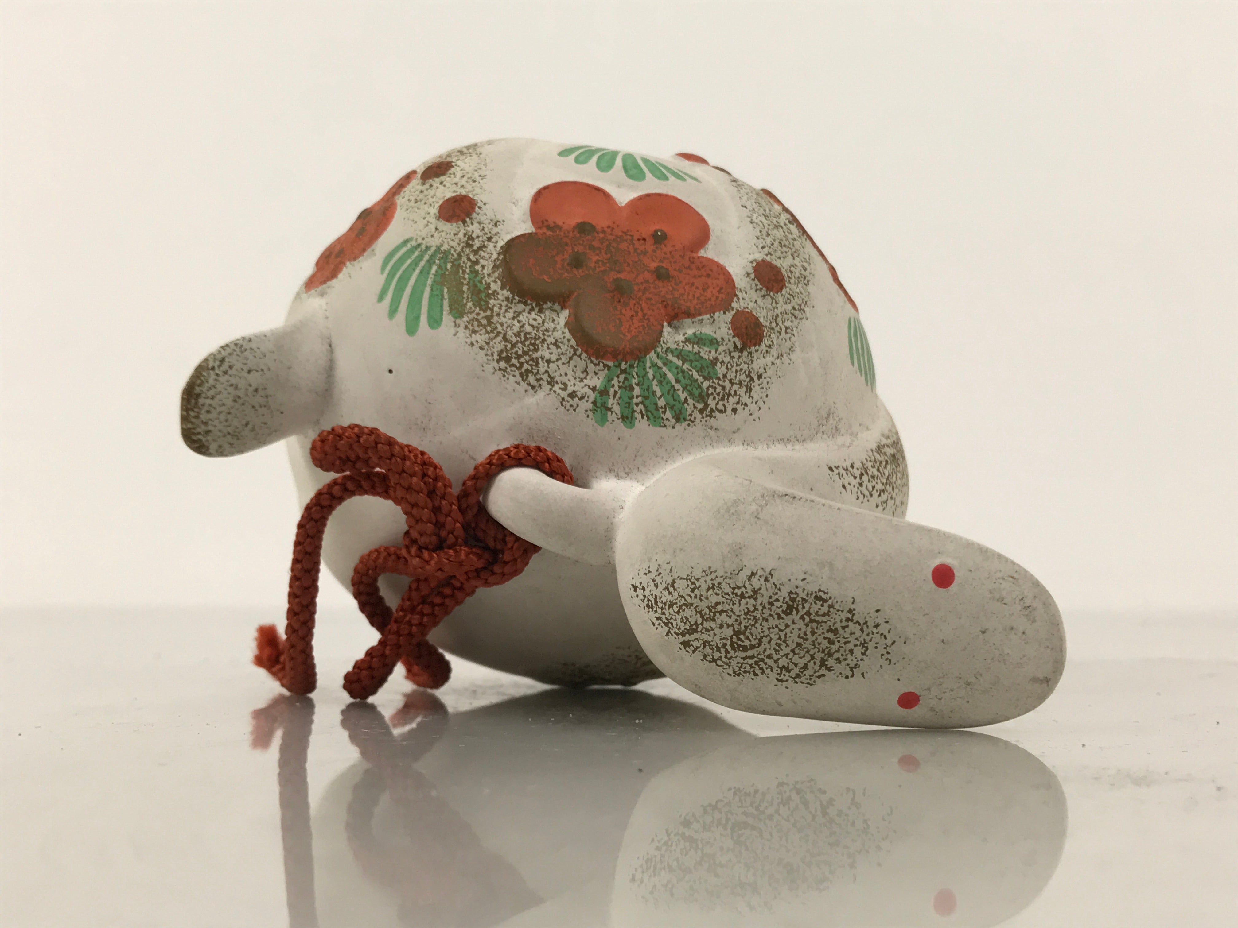 Japanese Clay Bell Dorei Snake Vtg Tsuchi-Suzu Zodiac Animal Hebi