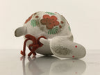 Japanese Clay Bell Dorei Snake Vtg Tsuchi-Suzu Zodiac Animal Hebi White DR685