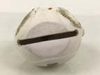 Japanese Clay Bell Dorei Snake Vtg Tsuchi-Suzu Zodiac Animal Hebi White DR685