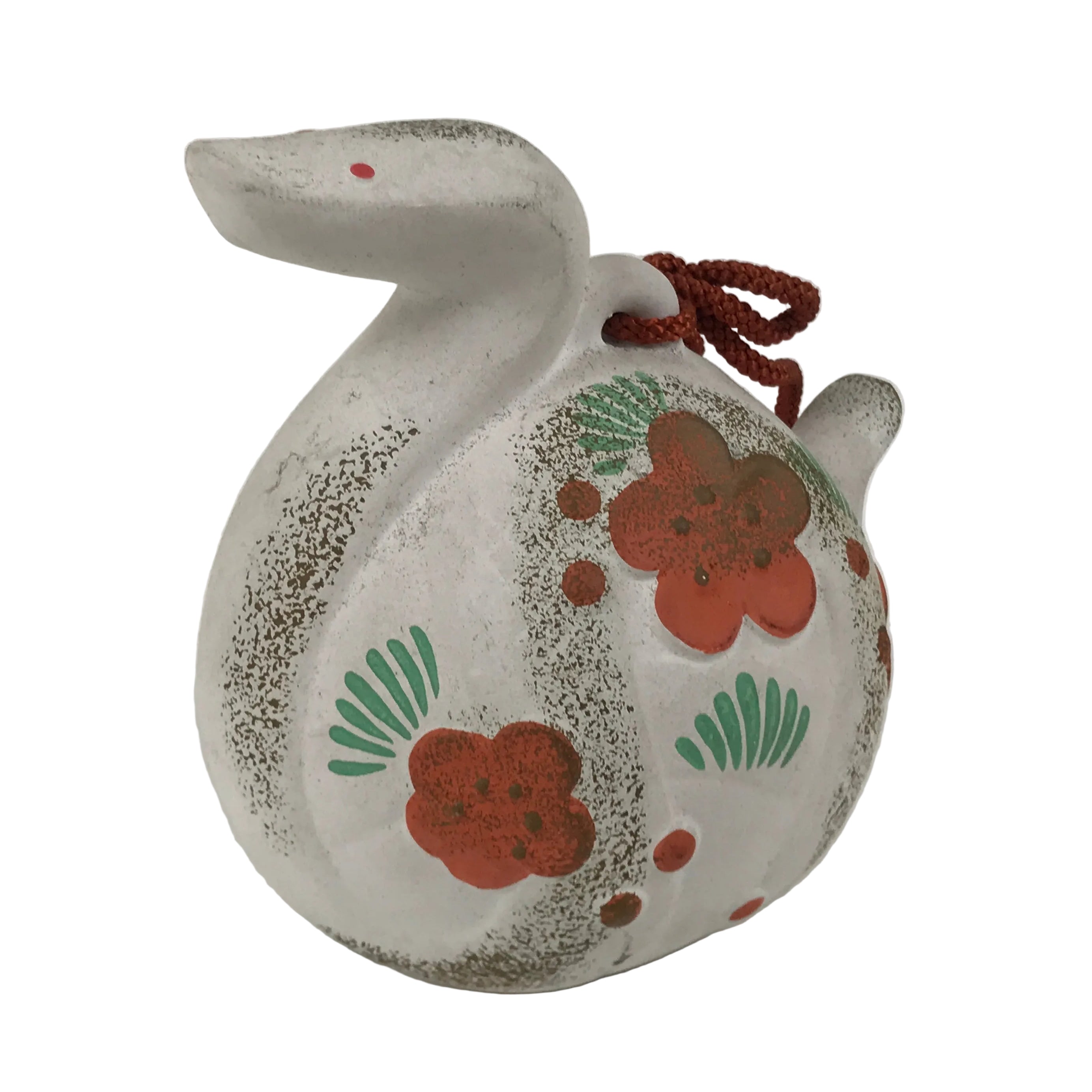 Japanese Clay Bell Dorei Snake Vtg Tsuchi-Suzu Zodiac Animal Hebi