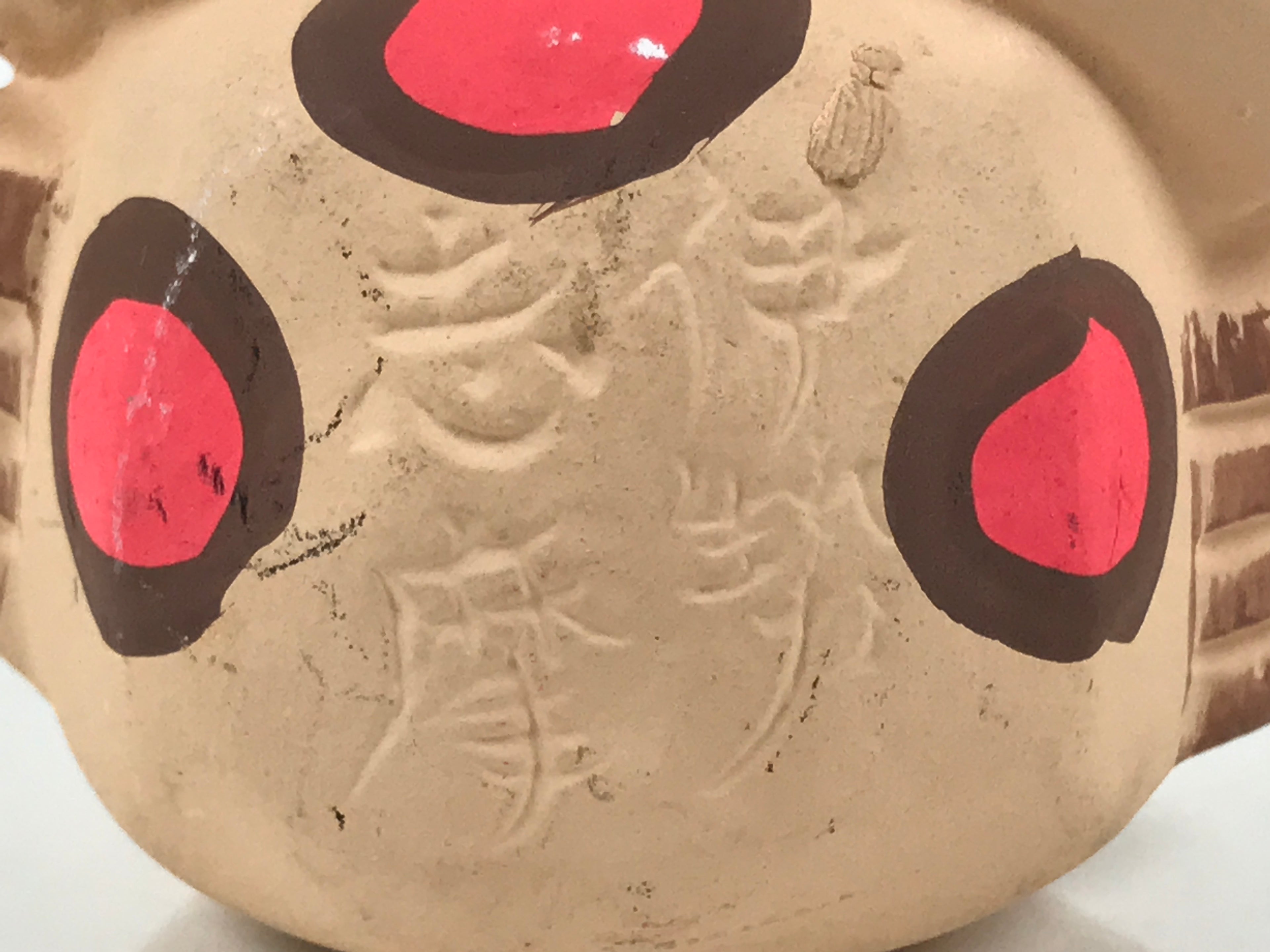 Japanese Clay Bell Dorei Spotted Crab Vtg Tsuchi-Suzu Ise Shima Akamongani DR638