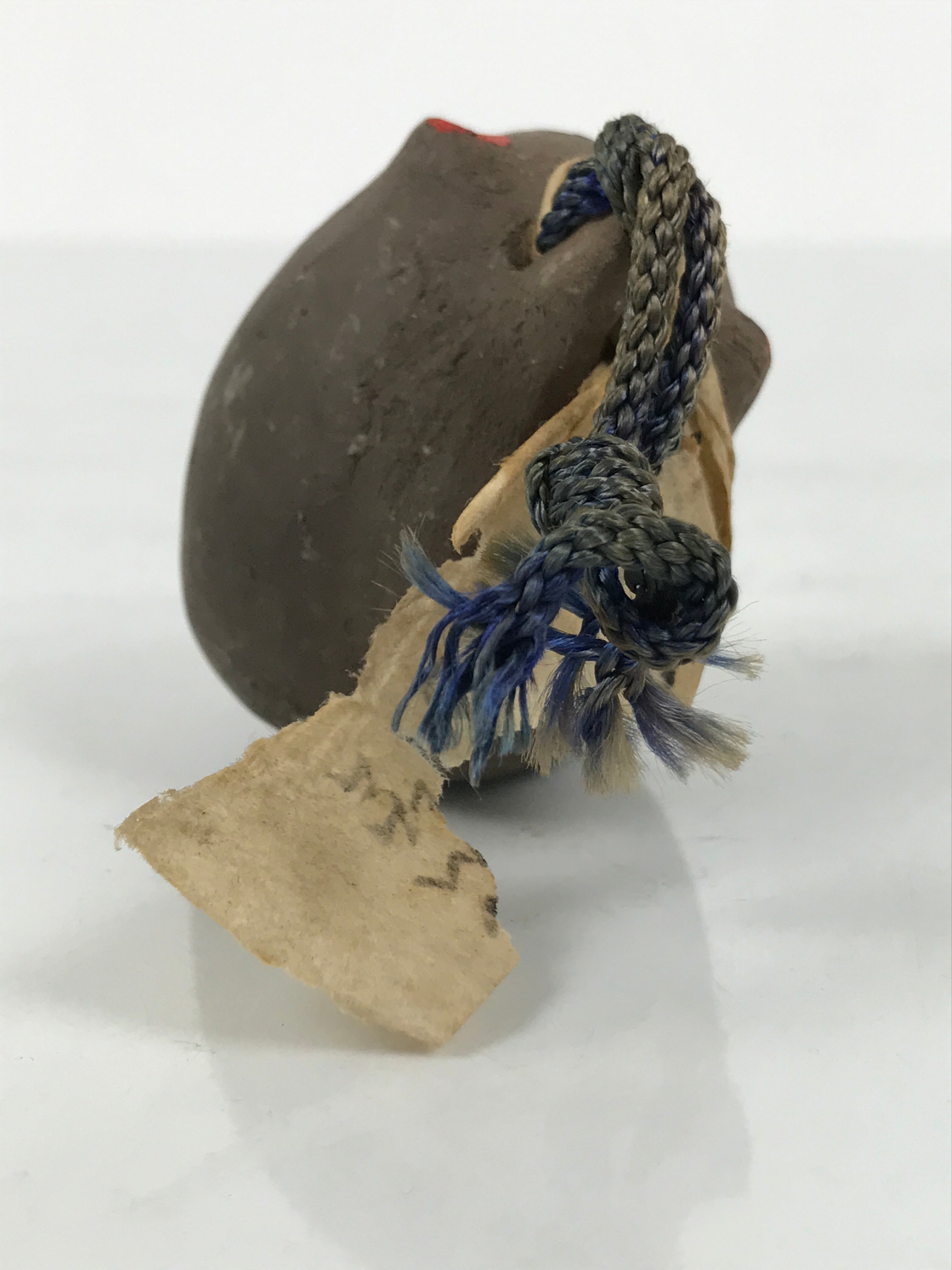 Japanese Clay Bell Dorei Tanuki Vtg Tsuchi-Suzu Raccoon Dog Katsurahama DR650