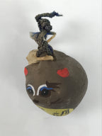 Japanese Clay Bell Dorei Tanuki Vtg Tsuchi-Suzu Raccoon Dog Katsurahama DR650