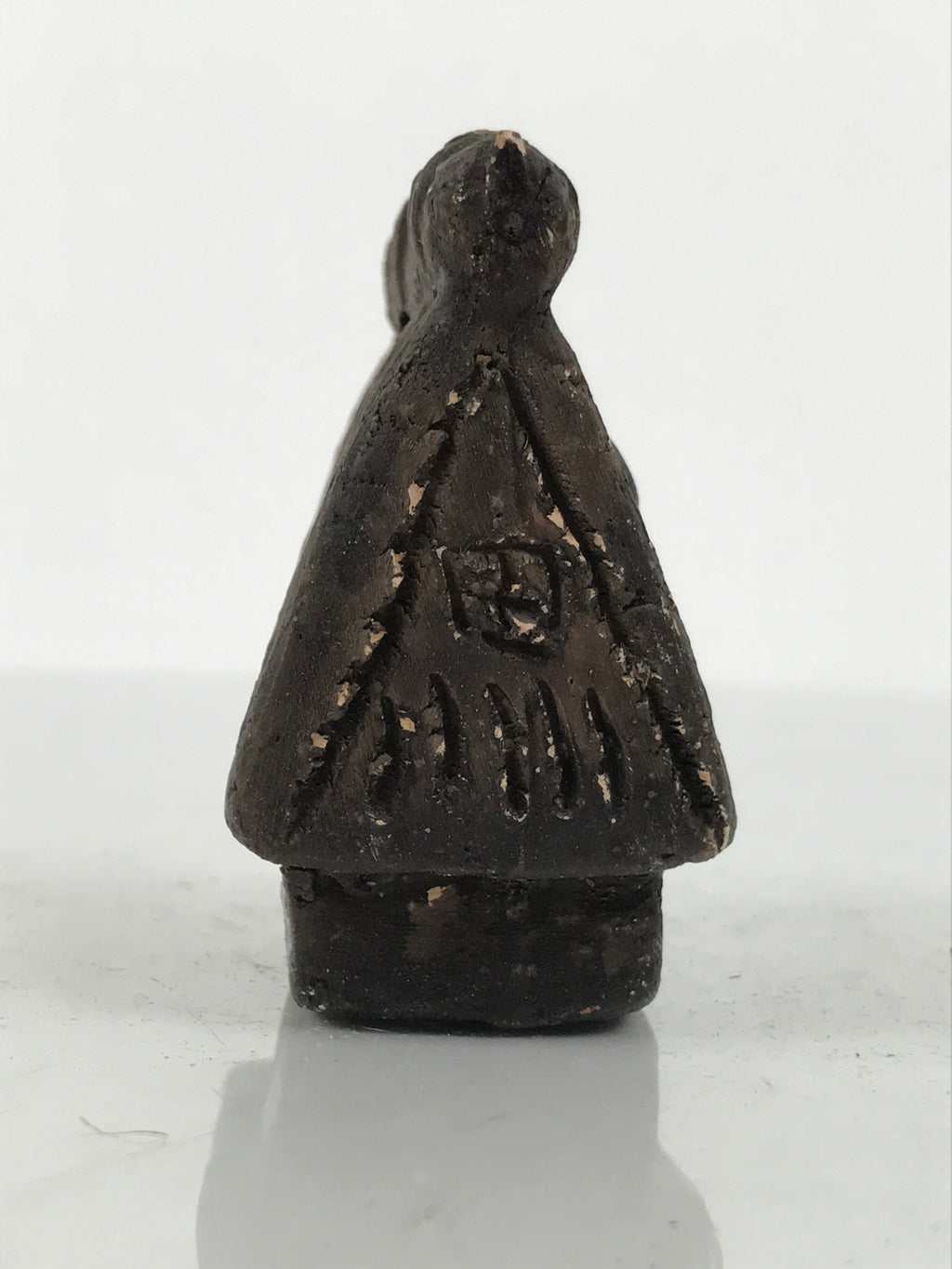 Japanese Clay Bell Dorei Thatched Roof House Vtg Tsuchi-Suzu Shirakawago DR673