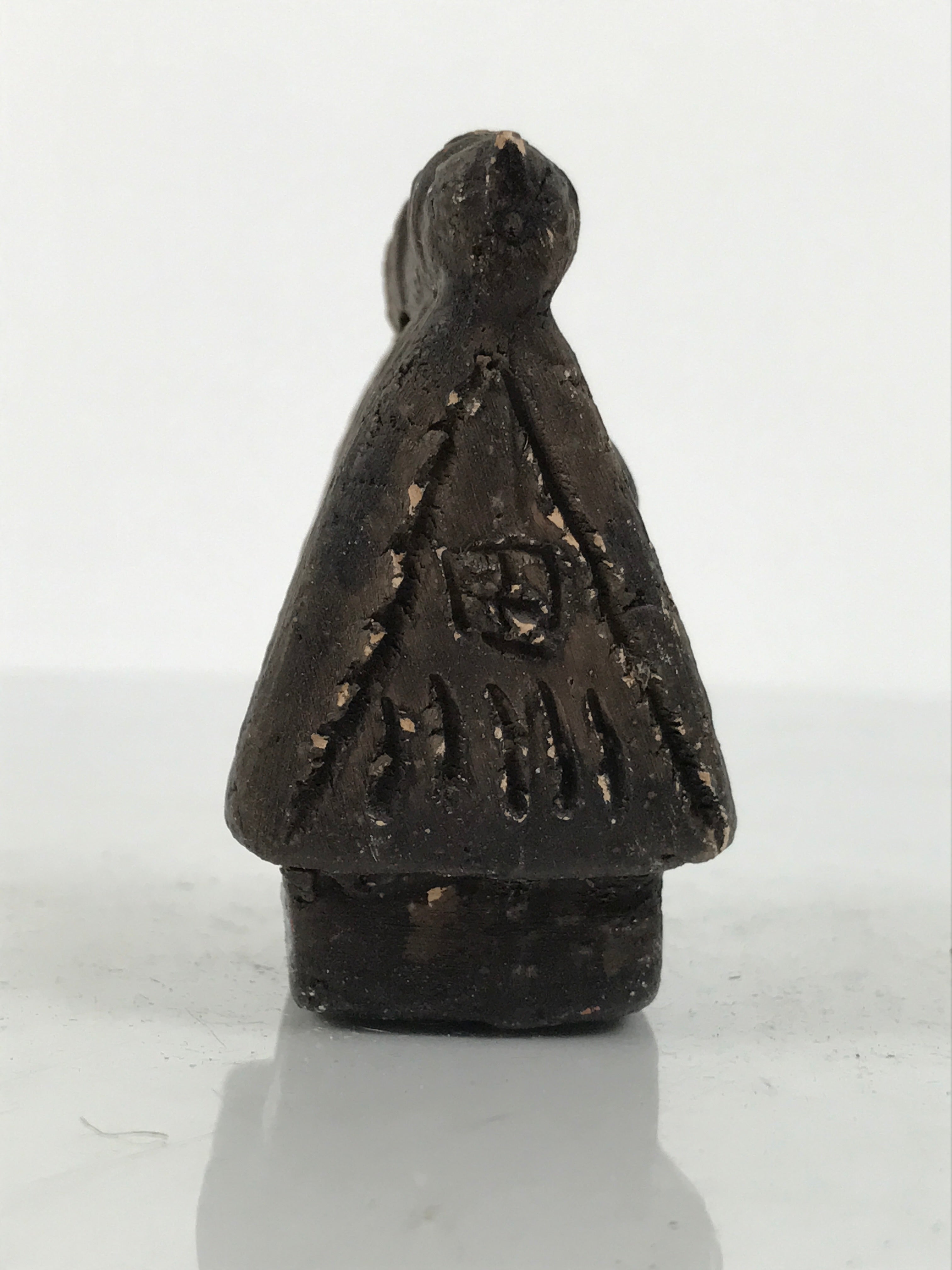 Japanese Clay Bell Dorei Thatched Roof House Vtg Tsuchi-Suzu Shirakawago DR673