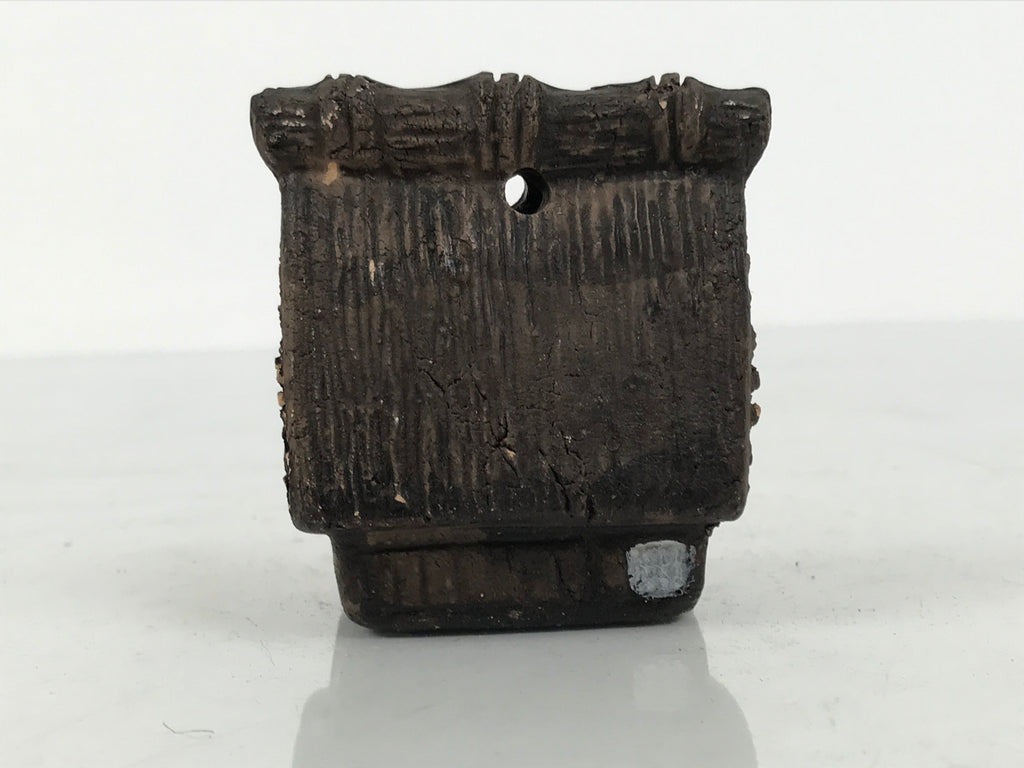 Japanese Clay Bell Dorei Thatched Roof House Vtg Tsuchi-Suzu Shirakawago DR673