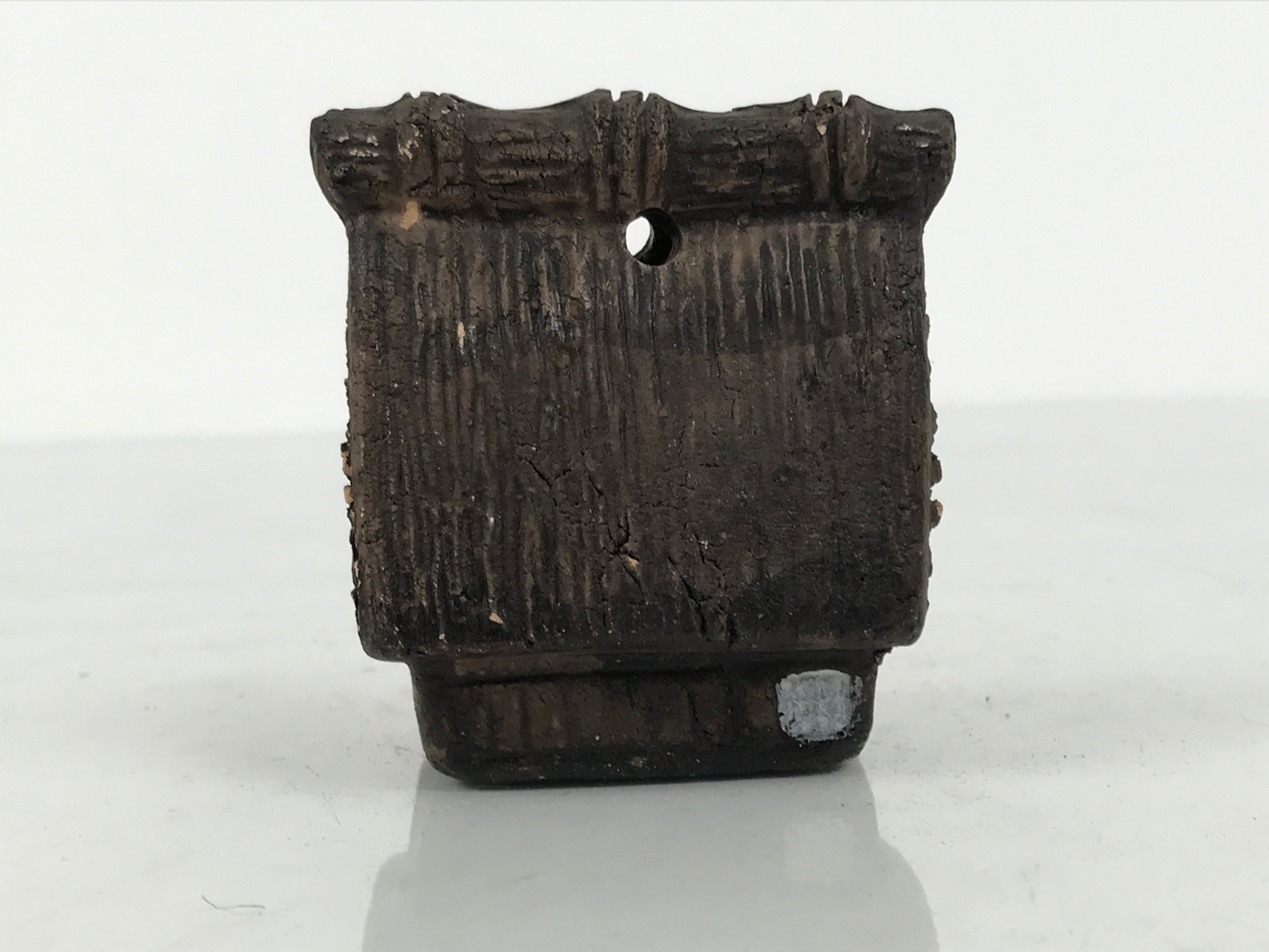 Japanese Clay Bell Dorei Thatched Roof House Vtg Tsuchi-Suzu Shirakawago DR673