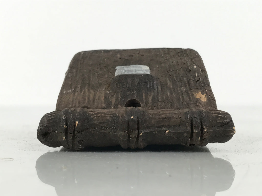 Japanese Clay Bell Dorei Thatched Roof House Vtg Tsuchi-Suzu Shirakawago DR673