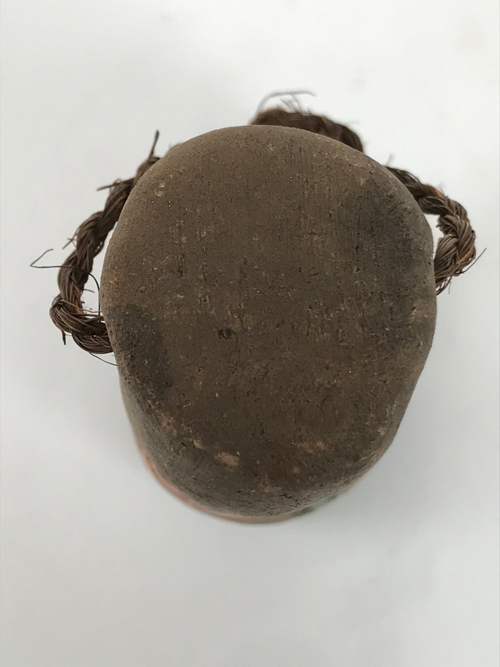 Japanese Clay Bell Dorei Tiger Lily Flower Vtg Tsuchi-Suzu Brown Orange DR632