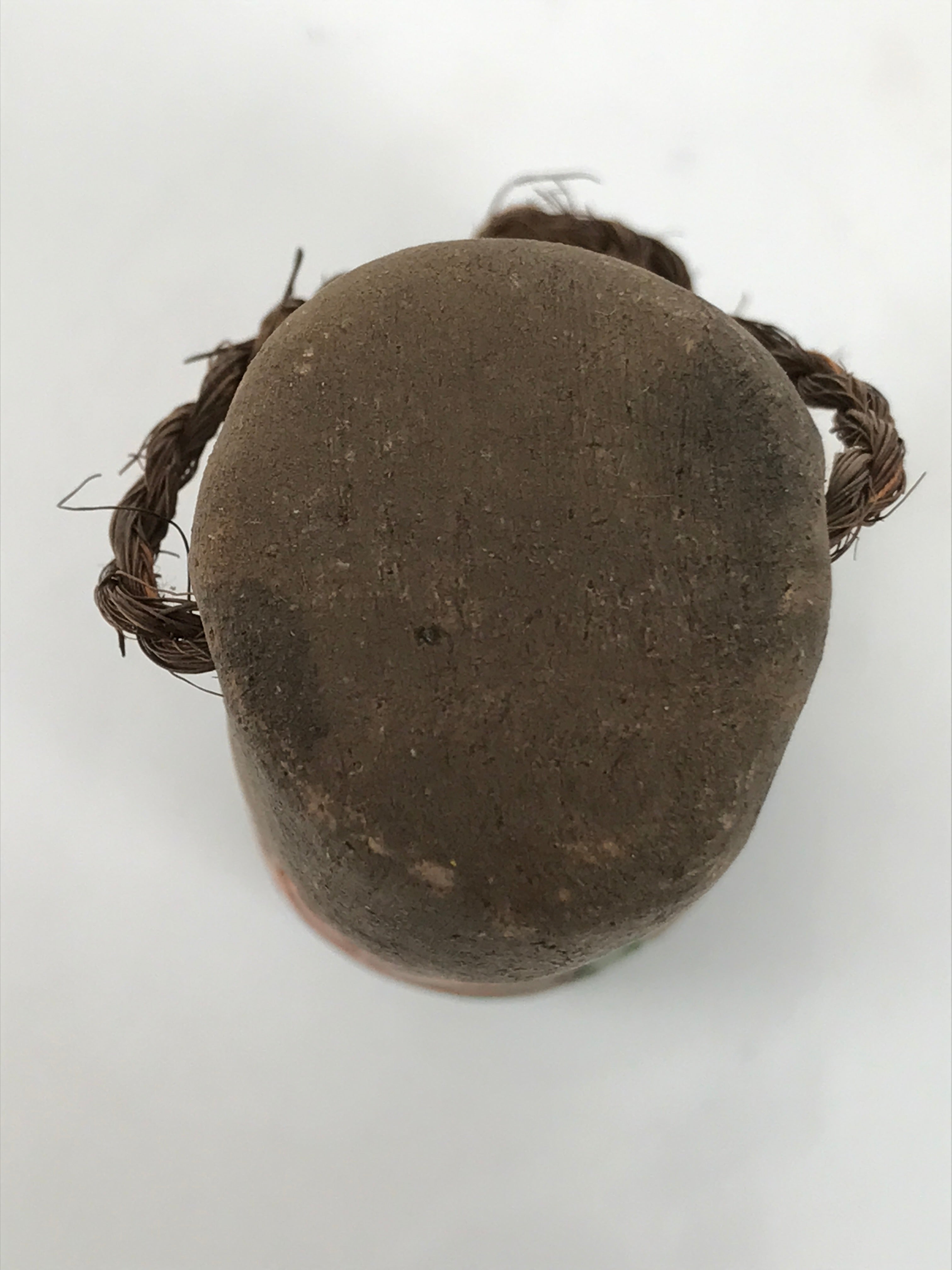 Japanese Clay Bell Dorei Tiger Lily Flower Vtg Tsuchi-Suzu Brown Orange DR632
