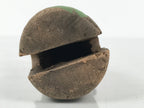 Japanese Clay Bell Dorei Tiger Lily Flower Vtg Tsuchi-Suzu Brown Orange DR632