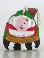 Japanese Clay Bell Dorei Tsuchi-Suzu Ceramic Monkey Doll Zodiac Amulet DR458