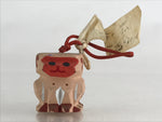 Japanese Clay Bell Dorei Tsuchi-Suzu Ceramic Monkey Doll Zodiac Amulet DR459