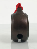 Japanese Clay Bell Dorei Tsuchi-Suzu Nagoya Castle Souvenir Shachi Brown DR660