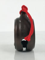 Japanese Clay Bell Dorei Tsuchi-Suzu Nagoya Castle Souvenir Shachi Brown DR660