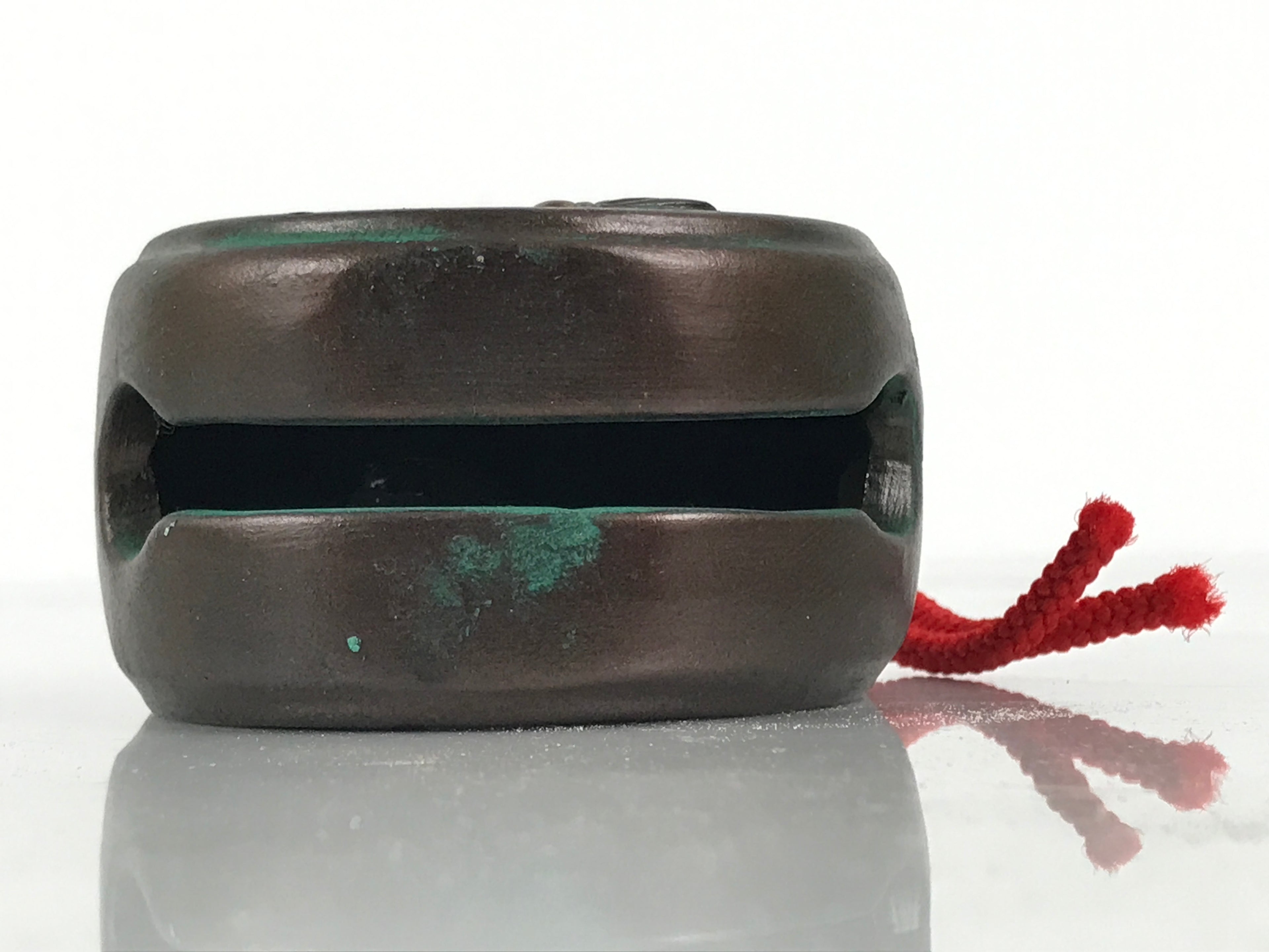 Japanese Clay Bell Dorei Tsuchi-Suzu Nagoya Castle Souvenir Shachi Brown DR660
