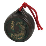 Japanese Clay Bell Dorei Tsuchi-Suzu Nagoya Castle Souvenir Shachi Brown DR660