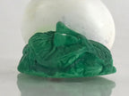 Japanese Clay Bell Dorei Tsuchi-Suzu White Radish Vegetable Ceramic Amulet DR469