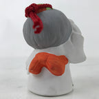 Japanese Clay Bell Dorei Vtg Tsuchi-Suzu Amulet Kimono Girl Child Dance DR552