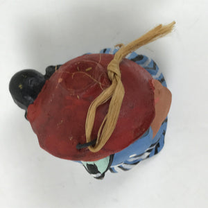 Japanese Clay Bell Dorei Vtg Tsuchi-Suzu Amulet Samurai Sake Folk Song DR553