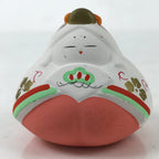 Japanese Clay Bell Dorei Vtg Tsuchi-Suzu Ceramic Hina Doll Hinamatsuri DR554