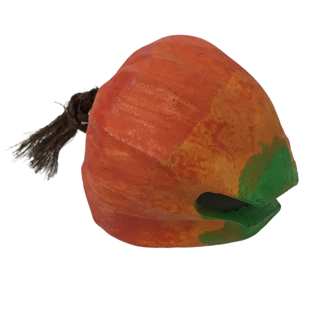 Japanese Clay Bell Dorei Vtg Tsuchi-Suzu Chinese Lantern Plant Hozuki DR598