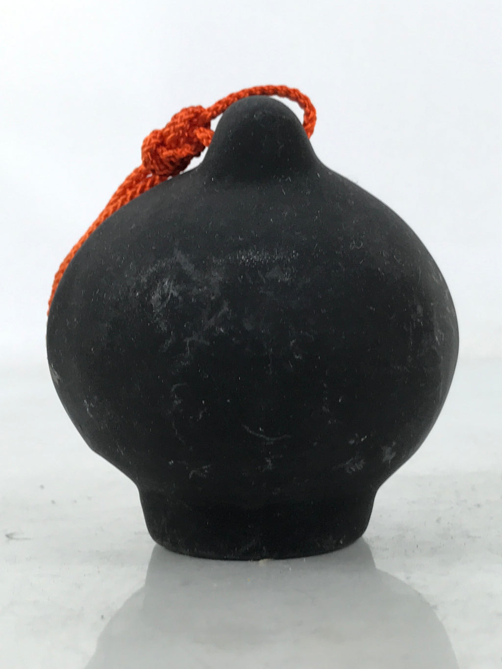 Japanese Clay Bell Dorei Vtg Tsuchi-Suzu Court Man Kimono Tsuyama Okayama DR596