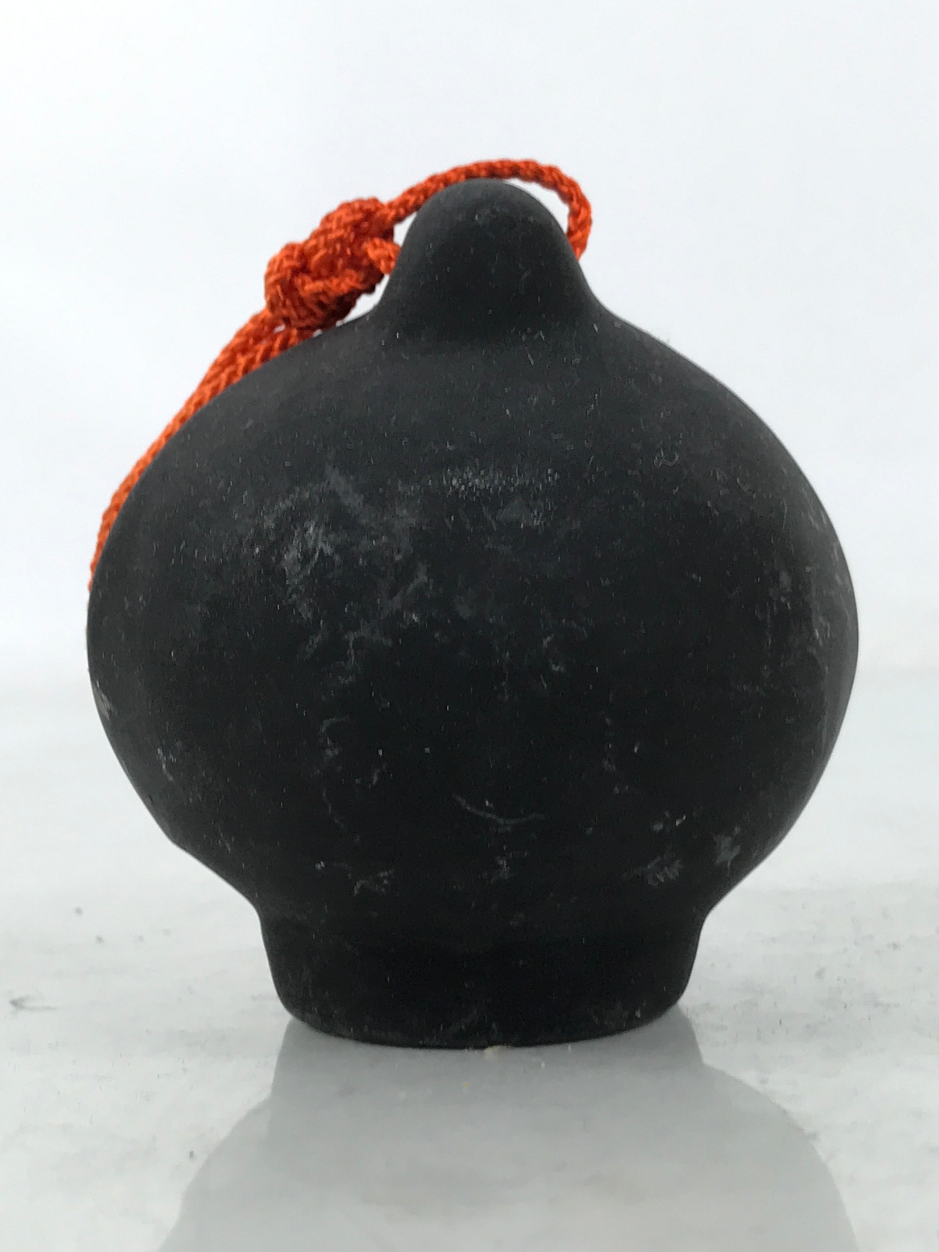 Japanese Clay Bell Dorei Vtg Tsuchi-Suzu Court Man Kimono Tsuyama Okayama DR596