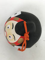 Japanese Clay Bell Dorei Vtg Tsuchi-Suzu Court Man Kimono Tsuyama Okayama DR596