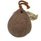 Japanese Clay Bell Dorei Vtg Tsuchi-Suzu Crab Kanimanji Temple Buddhist DR591
