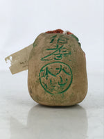 Japanese Clay Bell Dorei Vtg Tsuchi-Suzu Crow Karasu Tengu Face Mt Daisen DR587