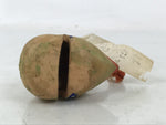 Japanese Clay Bell Dorei Vtg Tsuchi-Suzu Crow Karasu Tengu Face Mt Daisen DR587