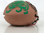 Japanese Clay Bell Dorei Vtg Tsuchi-Suzu Dragon Phoenix Kirin Turtle Brown DR595