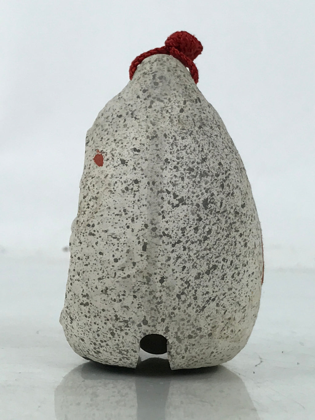 Japanese Clay Bell Dorei Vtg Tsuchi-Suzu Jizo Statue Protection Buddhist DR580