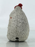 Japanese Clay Bell Dorei Vtg Tsuchi-Suzu Jizo Statue Protection Buddhist DR580