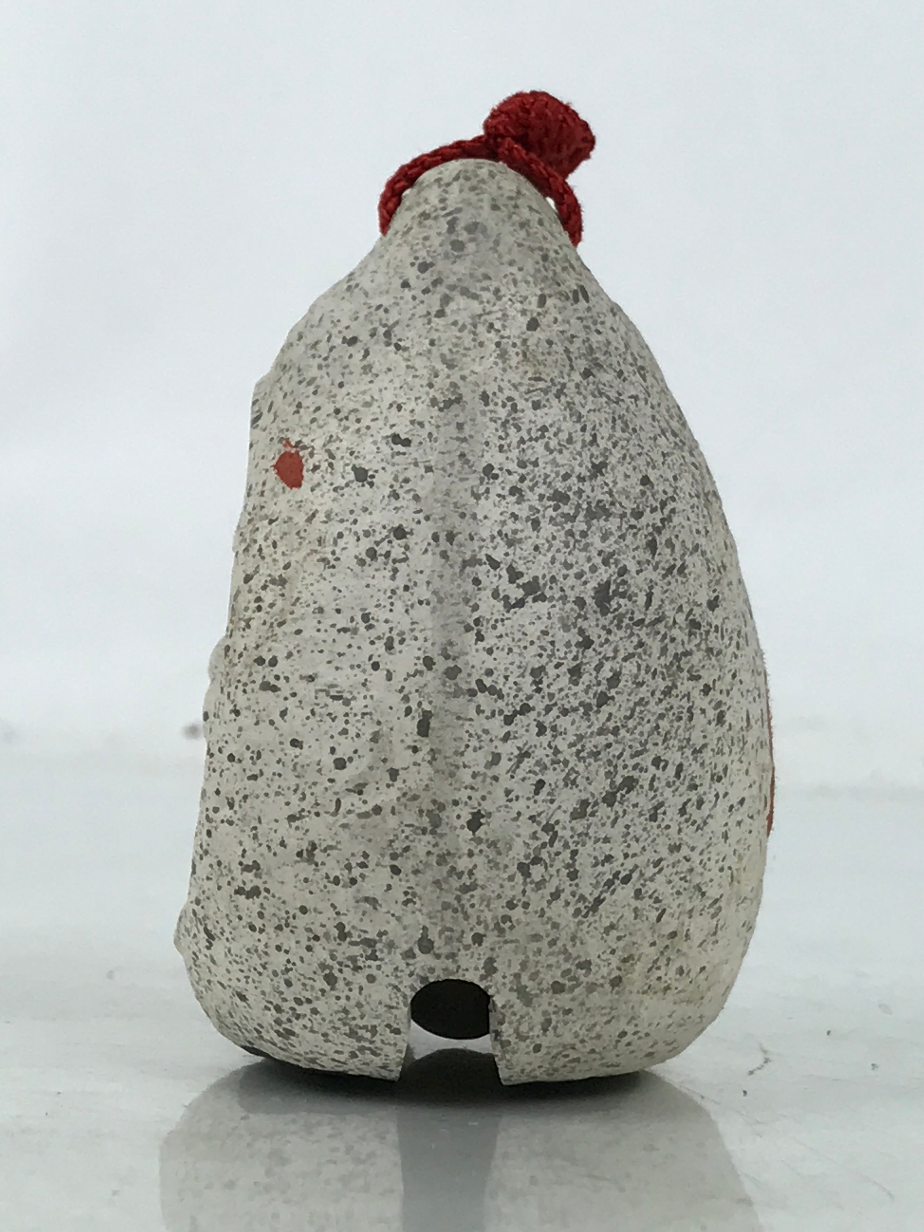 Japanese Clay Bell Dorei Vtg Tsuchi-Suzu Jizo Statue Protection Buddhist DR580