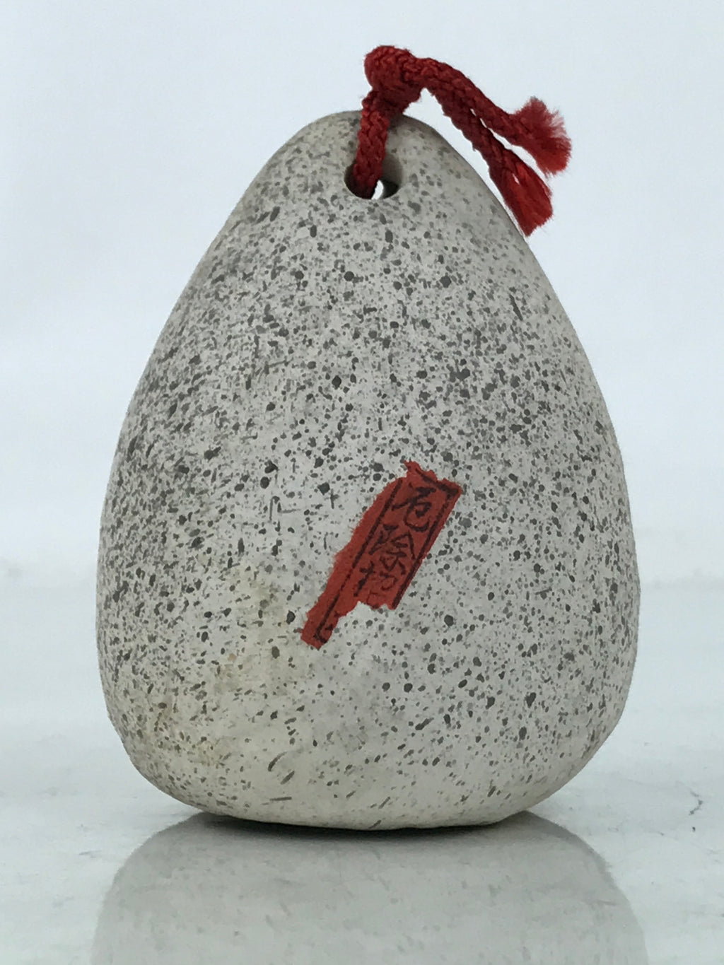 Japanese Clay Bell Dorei Vtg Tsuchi-Suzu Jizo Statue Protection Buddhist DR580