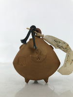 Japanese Clay Bell Dorei Vtg Tsuchi-Suzu Kannon Buddhist Yakushiji Temple DR581