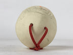 Japanese Clay Bell Dorei Vtg Tsuchi-Suzu Kimono Girl Daruma Pine White DR507